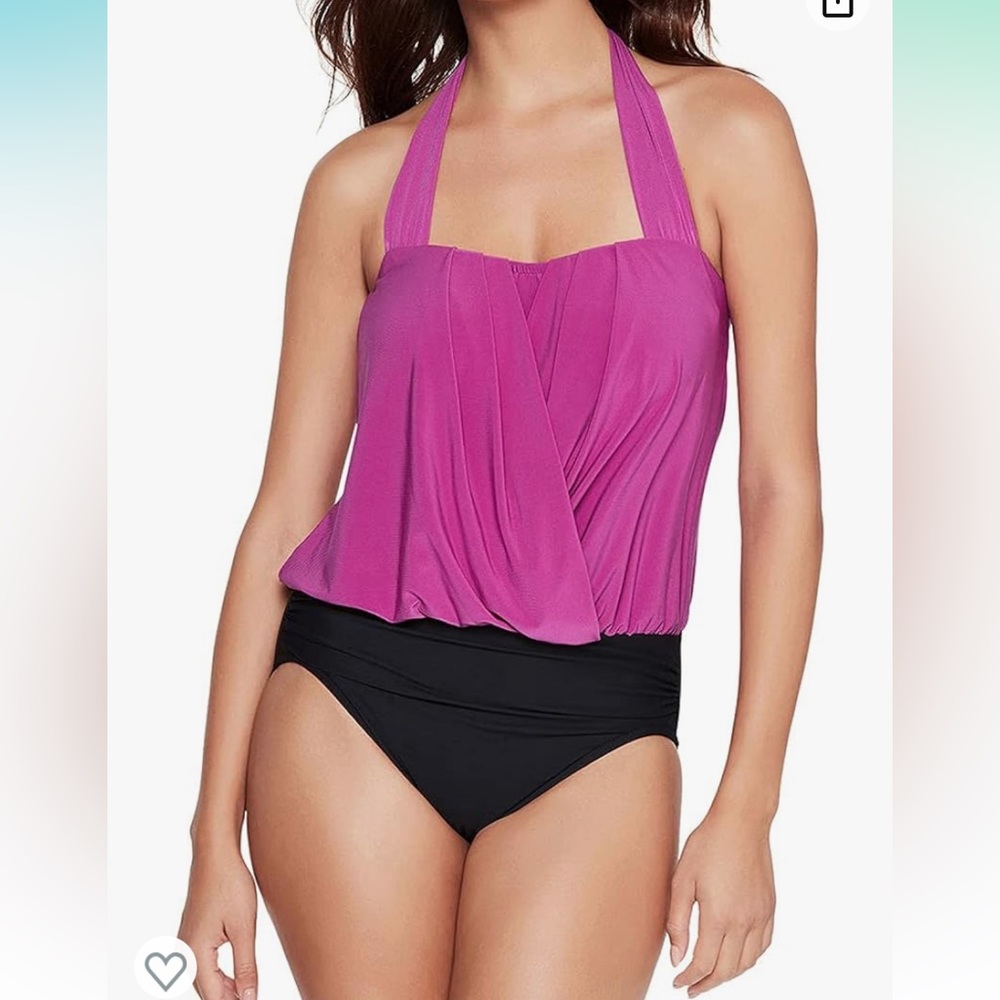 MAGICSUIT🛍️🩱💖OLIVIA ONE PIECE HALTER-TOP SWIMSUIT - SIZE 16 (NWT)